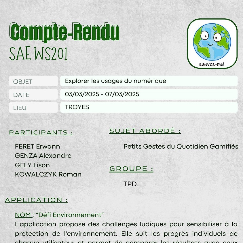 Exploration des usages du numérique